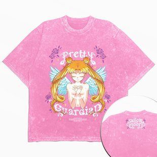 Футболка stone wash з принтом з аніме Sailor Moon 3456789932 фото