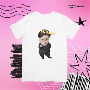 Футболка з K-POP принтом BTS JUNGKOOK 07824 фото