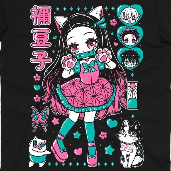 Футболка з принтом з аніме Клинок, який знищує демонів Demon Slayer 0835 фото