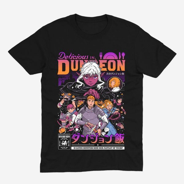 Футболка з принтом з аніме Підземелля Смакоти Dungeon Meshi 0768 фото