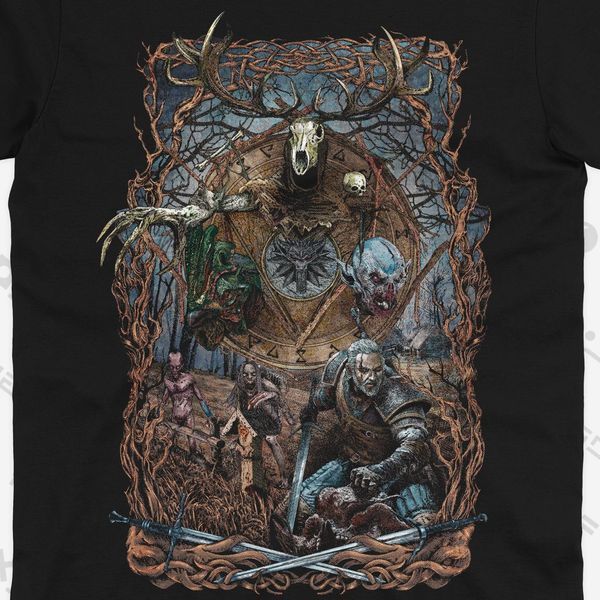 Футболка з принтом Witcher 0684685 фото