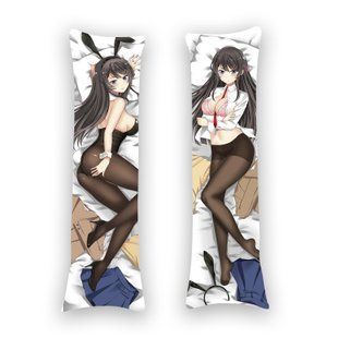 Подушка дакімакура  Seishun Buta Yarou wa Bunny Girl Senpai no Yume (150х50см) - двостороння D1155 фото