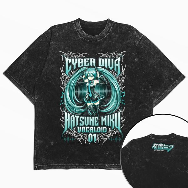 copy_Футболка stone wash з принтом з аніме Hatsune Miku copy_3456789925 фото