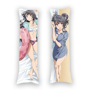 Подушка дакімакура  Seishun Buta Yarou wa Bunny Girl Senpai no Yume (150х50см) - двостороння D1156 фото