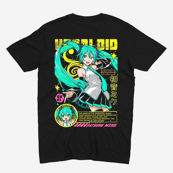 Футболка з принтом з аніме Hatsune Miku Хацуне Міку  0639 фото