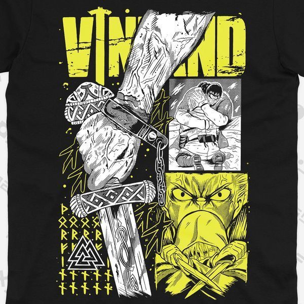 Футболка з принтом з аніме Сага про Вінланд Vinland Saga 0643 фото