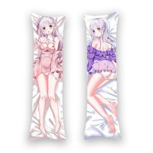 Подушка дакімакура Re zero (150х50см) - двостороння D1303.jpg фото