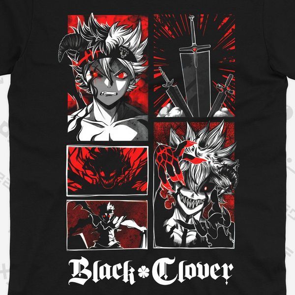 Футболка з принтом з аніме Чорна конюшина Black Clover 0896 фото