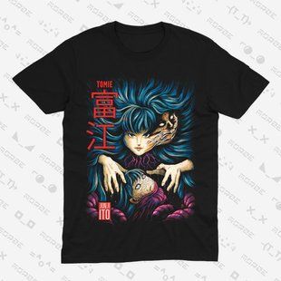 Футболка з принтом з аніме Джюнджі Іто Junji Ito 0732 фото