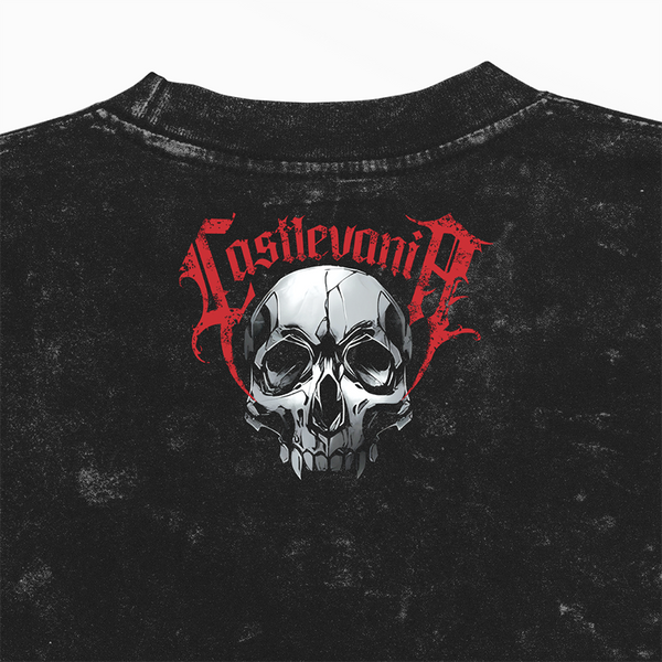 Футболка stone wash з принтом з аніме Castlevania 3456790003 фото