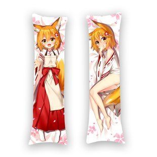 Подушка дакімакура Sewayaki Kitsune no Senko-san (150х50см) - двостороння D1463.jpg фото