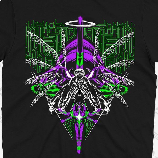 Футболка з принтом з аніме Євангеліон Evangelion 0802 фото