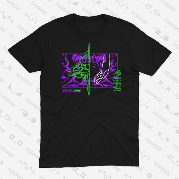 Футболка з принтом з аніме Євангеліон Evangelion 0802 фото