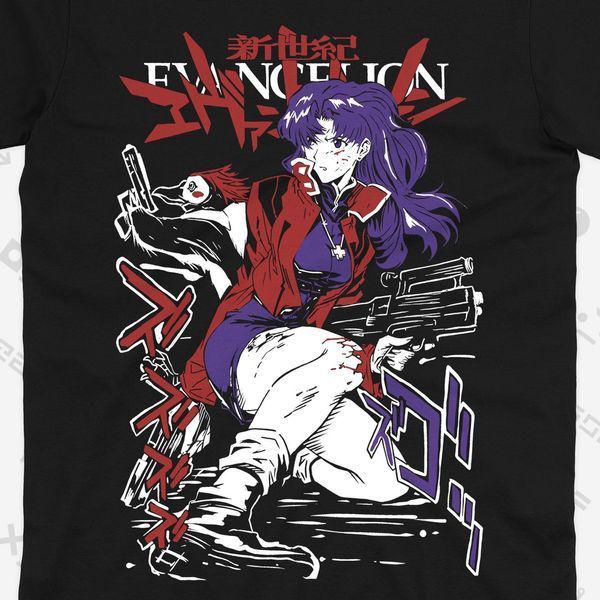 Футболка з принтом з аніме Євангеліон Evangelion 0803 фото