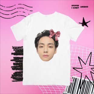 Футболка з K-POP принтом  BTS TAEHYUNG 07826 фото