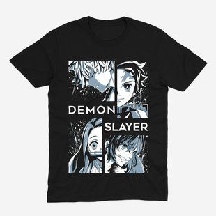 Футболка з принтом з аніме Клинок, який знищує демонів Demon Slayer 0828 фото