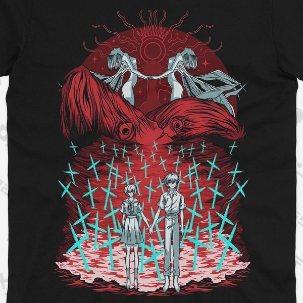 Футболка з принтом з аніме Євангеліон Evangelion 0806 фото