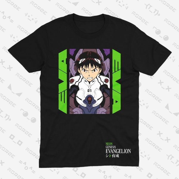 copy_copy_Футболка з принтом з аніме Євангеліон Evangelion 0808 фото
