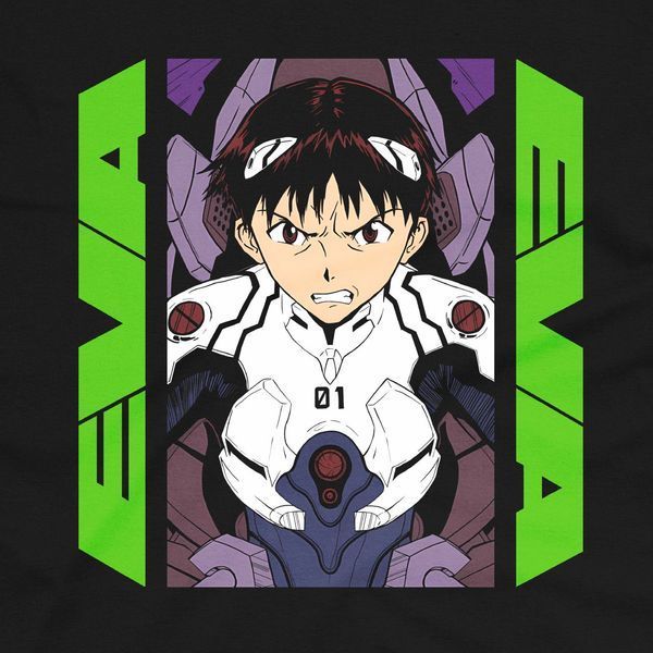 copy_copy_Футболка з принтом з аніме Євангеліон Evangelion 0808 фото