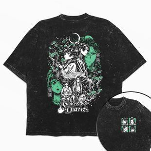 Футболка stone wash з принтом з аніме The Apothecary Diaries 3456789915 фото