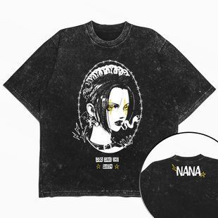 Футболка stone wash з принтом з аніме Nana 3456789916 фото