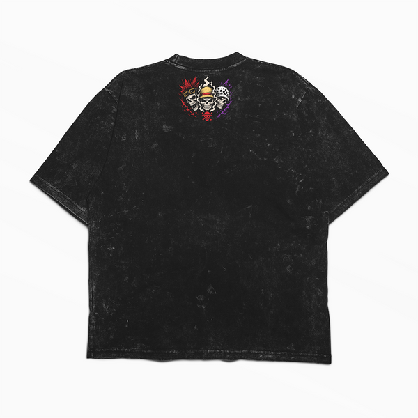 Футболка stone wash з принтом з аніме One Piece 3456789966 фото