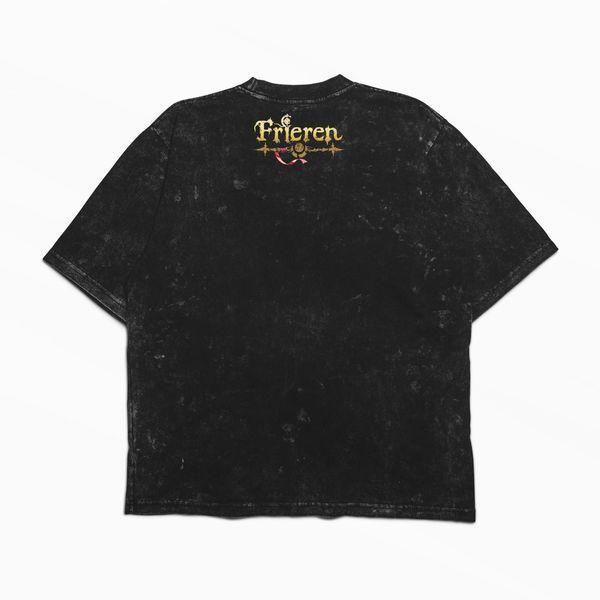 Футболка stone wash з принтом з аніме Frieren 3456789917 фото