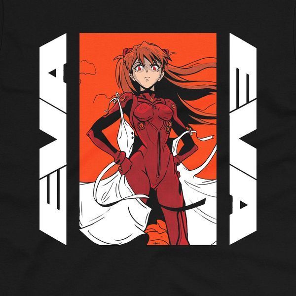 Футболка з принтом з аніме Євангеліон Evangelion 0812 фото
