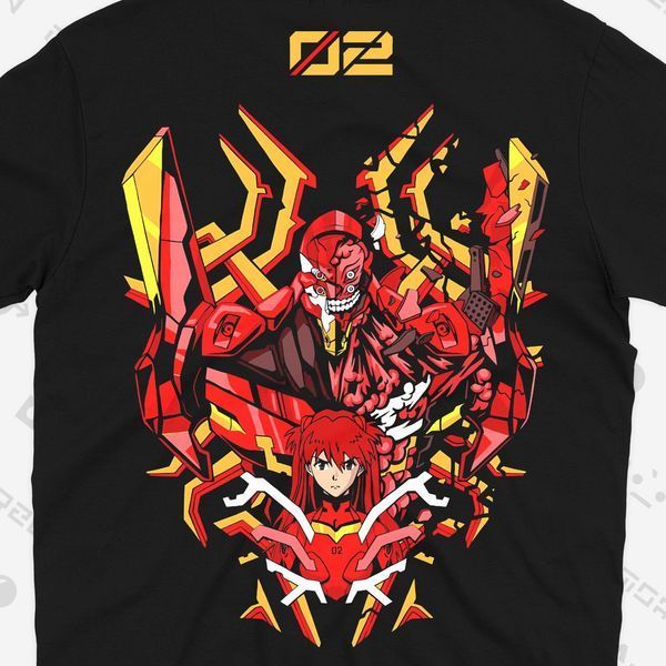 Футболка з принтом з аніме Євангеліон Evangelion 0813 фото