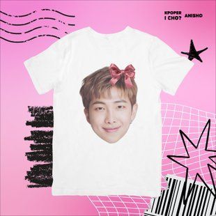 Футболка з K-POP принтом BTS RM NAMJOON 07827 фото