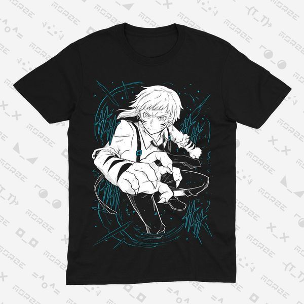 Футболка з принтом з аніме Літературні генії Бродячі Пси Bungou Stray Dogs 0880 фото