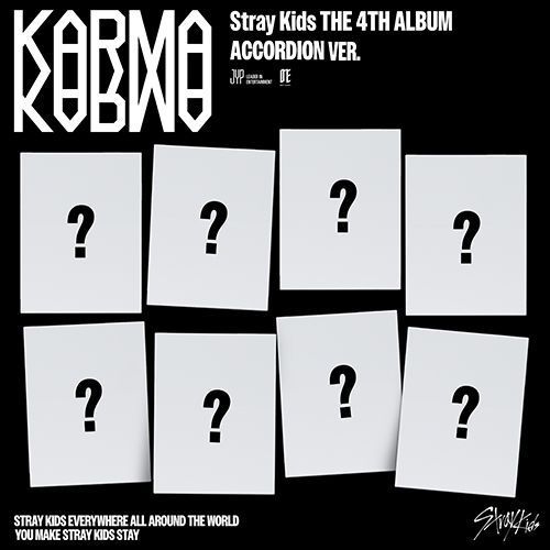 Stray Kids スキズ KARMA ACCORDION 8枚コンプ4セット Купити Stray Kids - 4집 KARMA [Accordion Ver. - сет з 8 шт