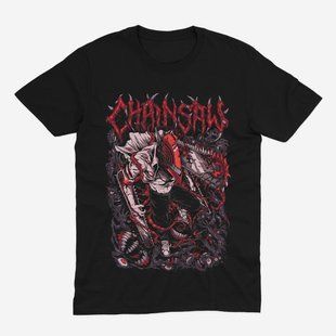 Футболка з принтом з аніме Людина-бензопила Chainsawman 0870 фото