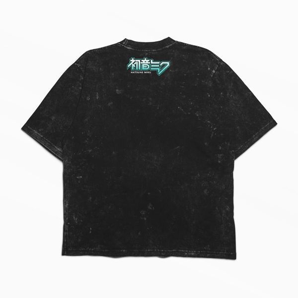 Футболка stone wash з принтом з аніме Hatsune Miku 3456789925 фото