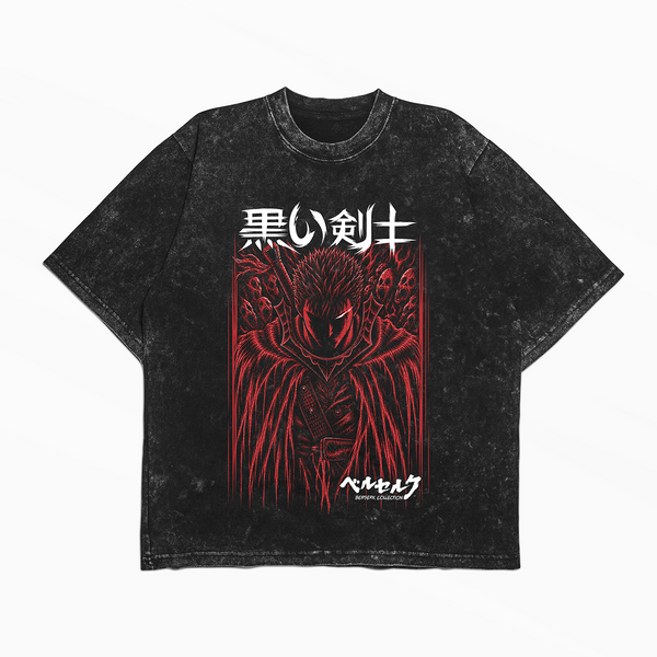 Футболка stone wash з принтом з аніме Berserk 3456789977 фото