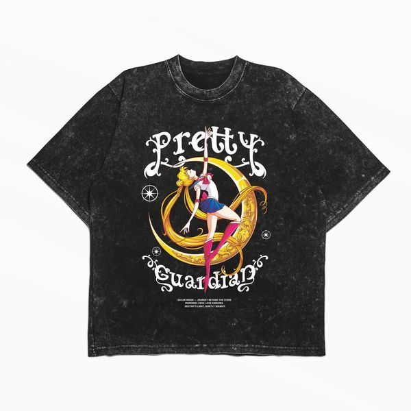 Футболка stone wash з принтом з аніме Sailor Moon 3456789927 фото