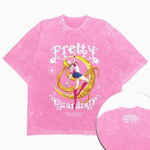 Футболка stone wash з принтом з аніме Sailor Moon 3456789928 фото