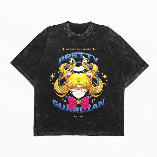 Футболка stone wash з принтом з аніме Sailor Moon 3456789929 фото