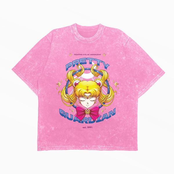 copy_Футболка stone wash з принтом з аніме Sailor Moon 3456789930 фото