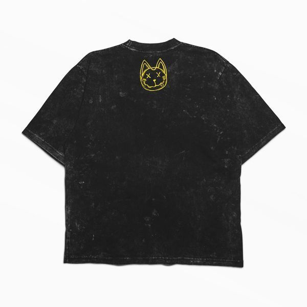 Футболка stone wash з принтом з аніме DanDaDan x Nirvana 3456789936 фото