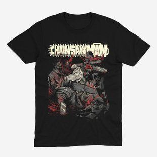 Футболка з принтом з аніме Людина-бензопила Chainsawman 0876 фото