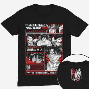 Футболка з принтом з аніме Атака титанів Attack on Titan 0932 фото